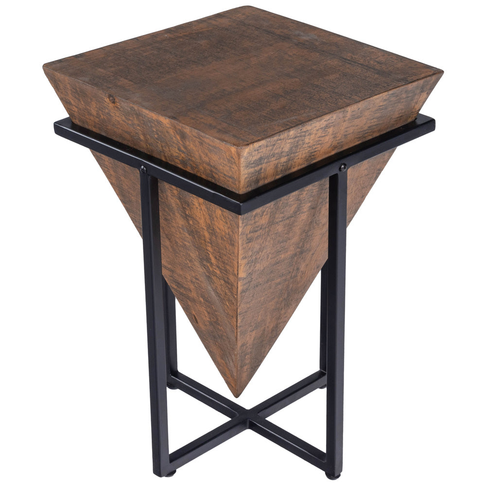 Butler Specialty Company - Gulnaria Wood & Metal Side Table, Dark Brown - 5455140