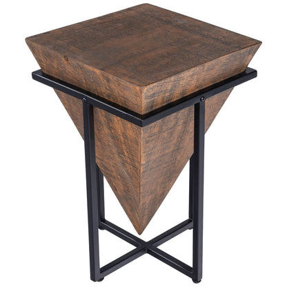 Butler Specialty Company - Gulnaria Wood & Metal Side Table, Dark Brown - 5455140