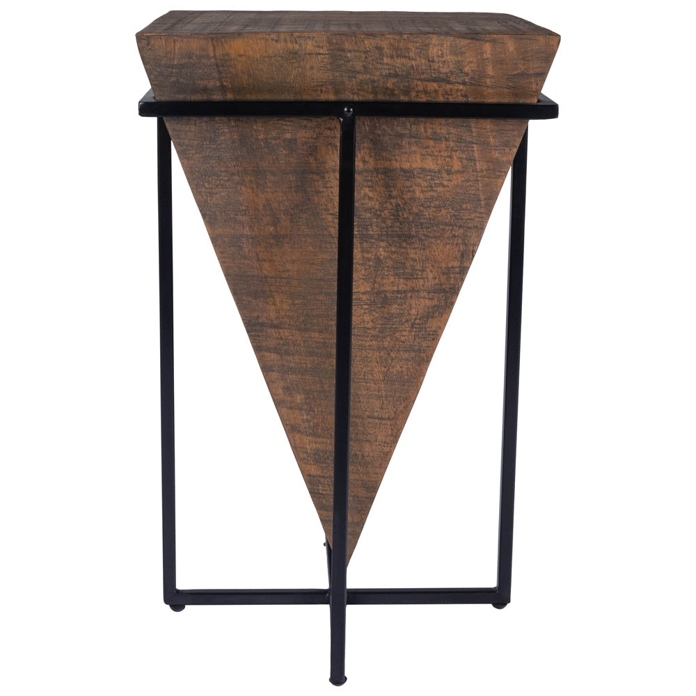 Butler Specialty Company - Gulnaria Wood & Metal Side Table, Dark Brown - 5455140