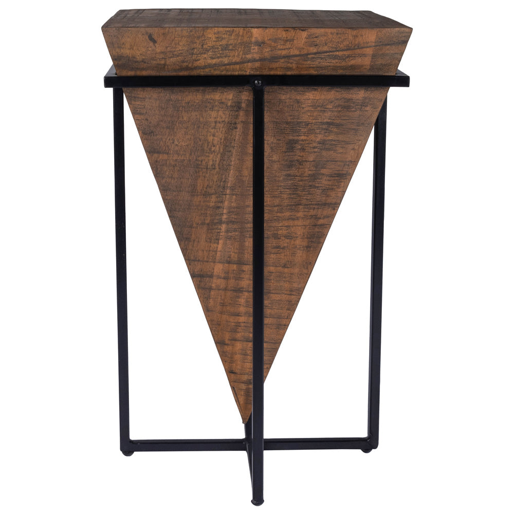 Butler Specialty Company - Gulnaria Wood & Metal Side Table, Dark Brown - 5455140