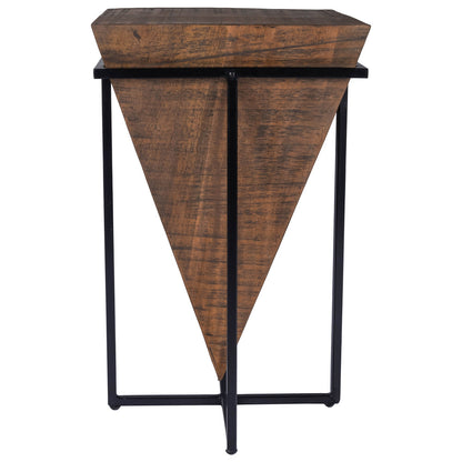 Butler Specialty Company - Gulnaria Wood & Metal Side Table, Dark Brown - 5455140