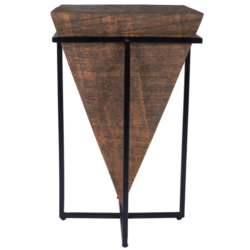 Butler Specialty Company - Gulnaria Wood & Metal Side Table, Dark Brown - 5455140