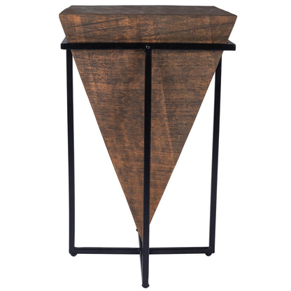 Butler Specialty Company - Gulnaria Wood & Metal Side Table, Dark Brown - 5455140