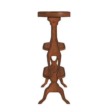 Butler Specialty Company - Hadley 22 in. W Octagonal Wood 3 Tier Side Table, Medium Brown - 2330101