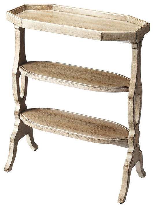 Butler Specialty Company - Hadley 22 in. W Octagonal Wood 3 Tier Side Table, Gray - 2330247