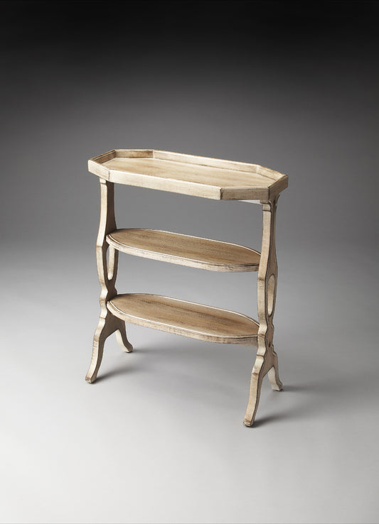 Butler Specialty Company - Hadley 22 in. W Octagonal Wood 3 Tier Side Table, Gray - 2330247