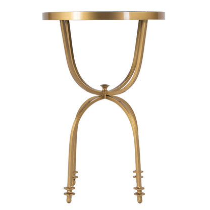 Butler Specialty Company - Hager 16 in. W Round Marble & Metal Side Table, Green - 2877475 view 3