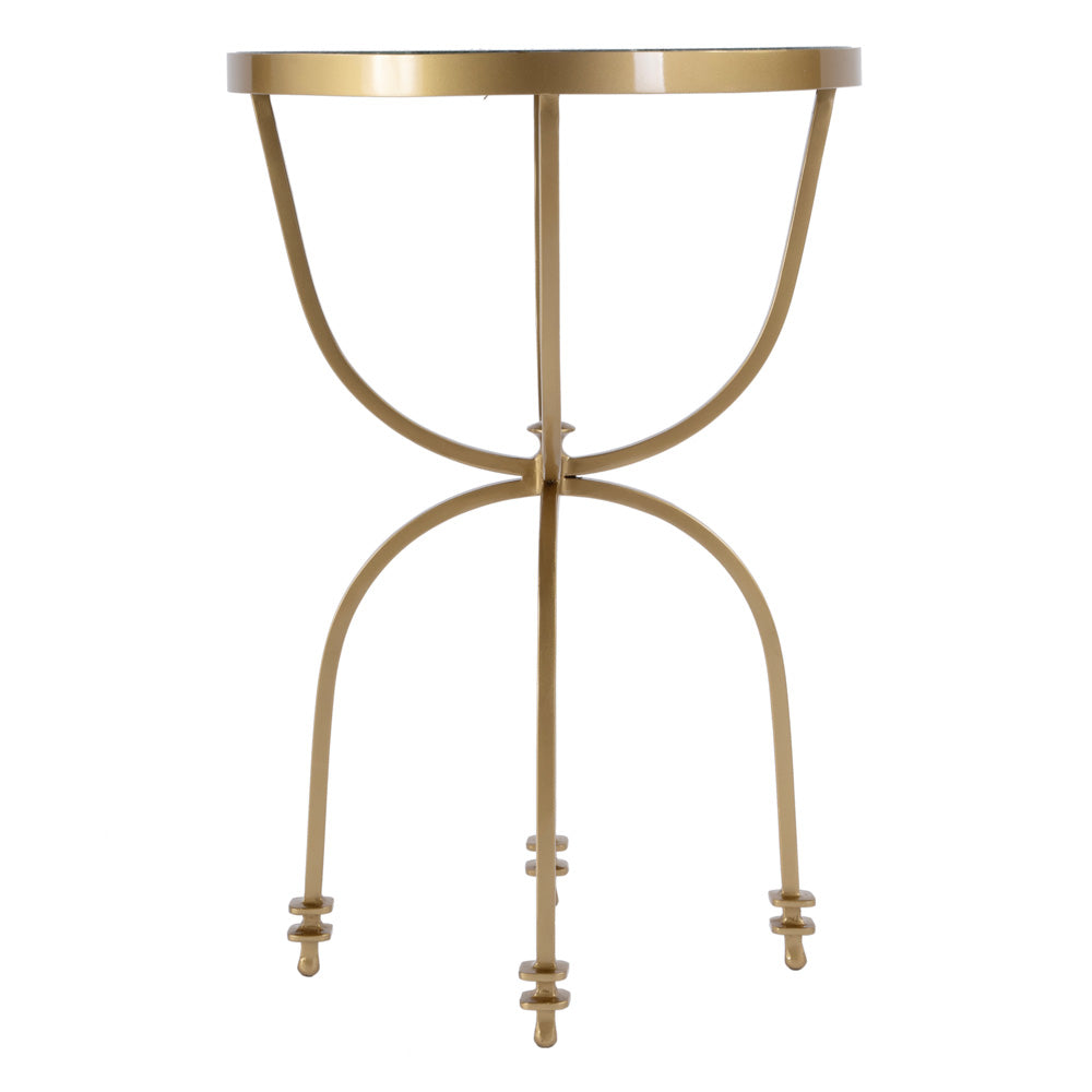 Butler Specialty Company - Hager 16 in. W Round Marble & Metal Side Table, Green - 2877475 view 4