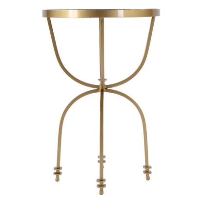 Butler Specialty Company - Hager 16 in. W Round Marble & Metal Side Table, Green - 2877475 view 4