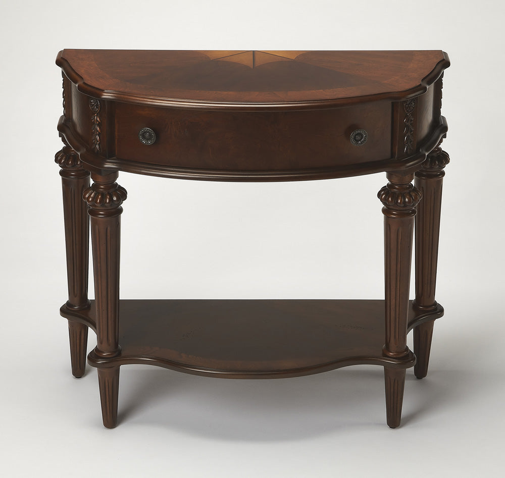 Butler Specialty Company - Halifax 34 in. W Wood 1 Drawer Console Table, Dark Brown - 589024