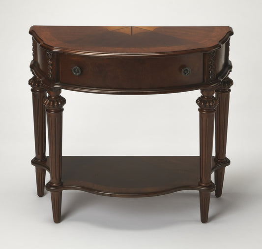 Butler Specialty Company - Halifax 34 in. W Wood 1 Drawer Console Table, Dark Brown - 589024