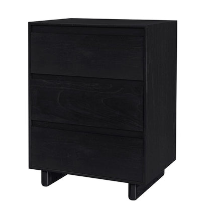 Butler Specialty Company - Halmstad 22 in. W Rectangular Wood Panel 3 Drawer Narrow Nightstand, Black - 5767498 View 1