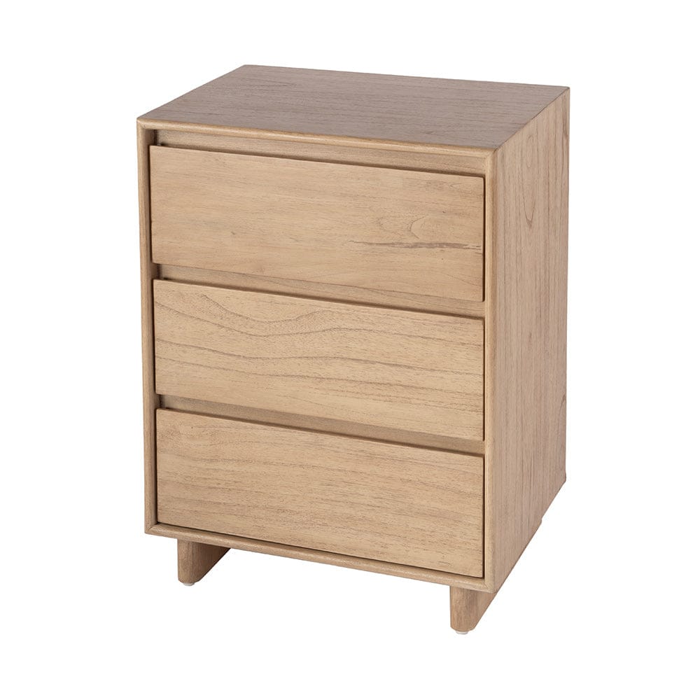 Butler Specialty Company - Halmstad 22 in. W Wood Panel 3 Drawer Narrow Nightstand, Light Brown - 5767488 View 1