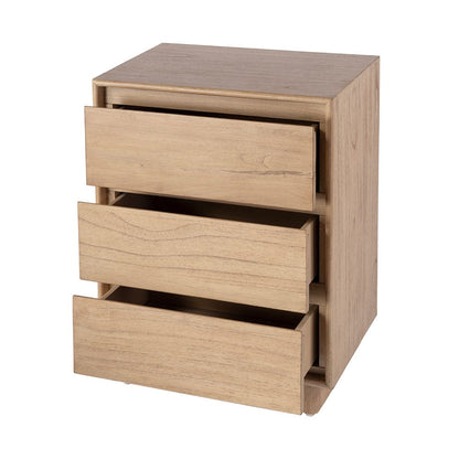 Butler Specialty Company - Halmstad 22 in. W Wood Panel 3 Drawer Narrow Nightstand, Light Brown - 5767488 View 2
