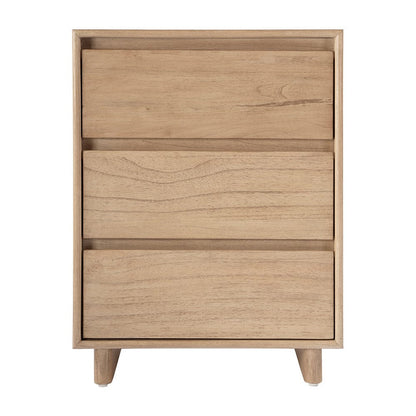 Butler Specialty Company - Halmstad 22 in. W Wood Panel 3 Drawer Narrow Nightstand, Light Brown - 5767488 View 3