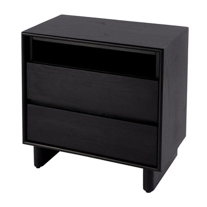 Butler Specialty Company - Halmstad 24 in. W Wood Panel 2 Drawer Nightstand w Soft-Closing Drawers, Black - 5768498 View 1