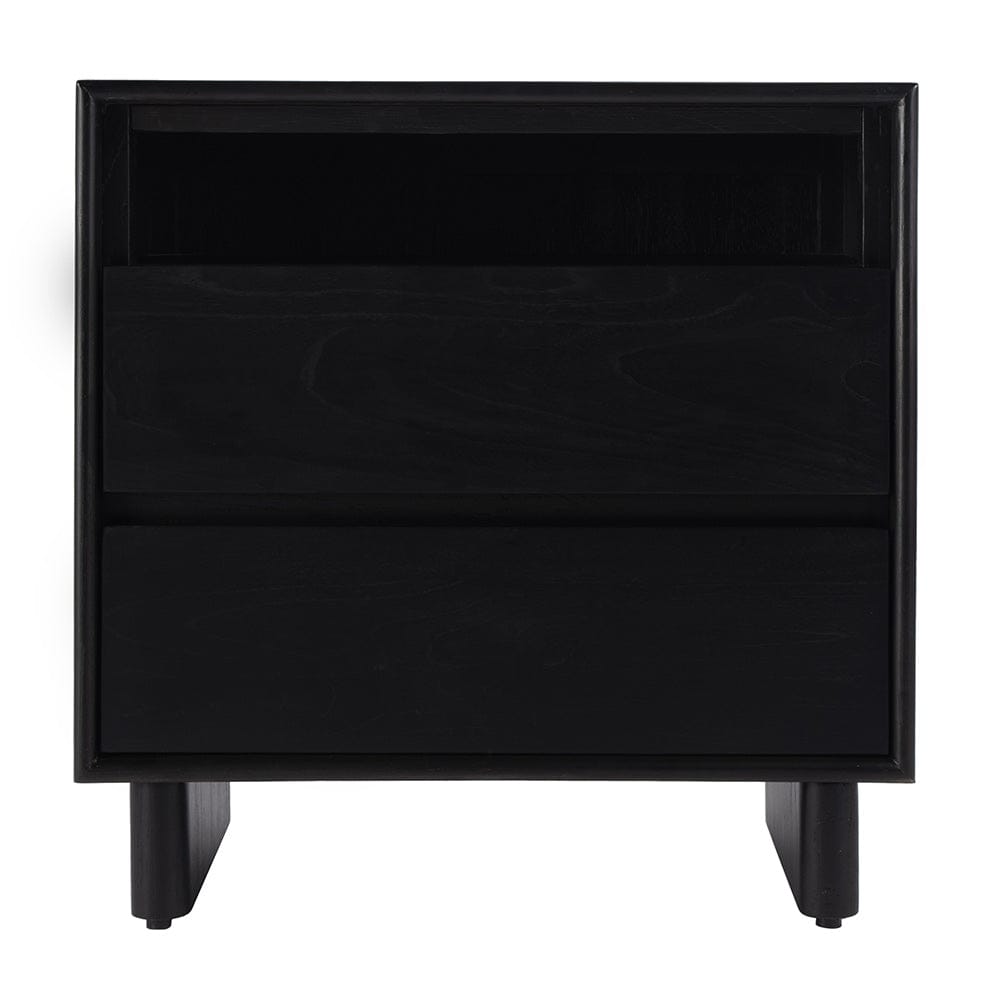 Butler Specialty Company - Halmstad 24 in. W Wood Panel 2 Drawer Nightstand w Soft-Closing Drawers, Black - 5768498 View 3
