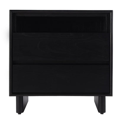 Butler Specialty Company - Halmstad 24 in. W Wood Panel 2 Drawer Nightstand w Soft-Closing Drawers, Black - 5768498 View 3