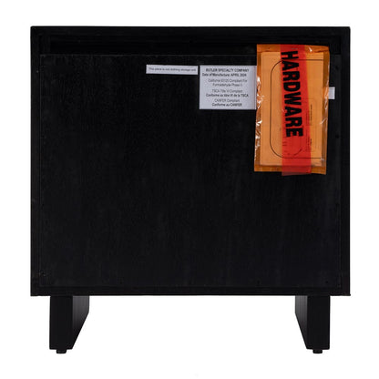 Butler Specialty Company - Halmstad 24 in. W Wood Panel 2 Drawer Nightstand w Soft-Closing Drawers, Black - 5768498 View 4