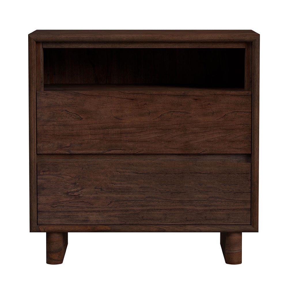 Butler Specialty Company - Halmstad 24 in. W Wood Panel 2 Drawer Nightstand w Soft-Closing Drawers, Brown - 5768497 View 2