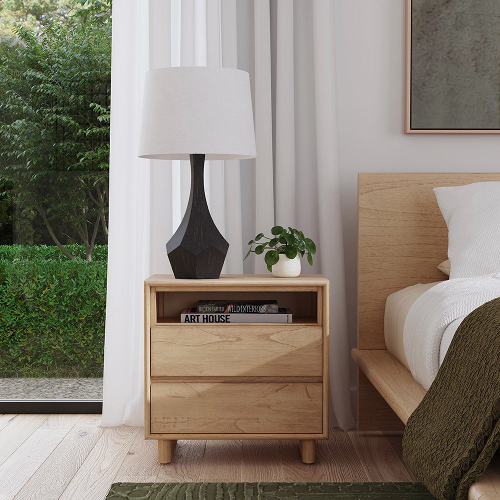 Butler Specialty Company - Halmstad 24 in. W Wood Panel 2 Drawer Nightstand w Soft-Closing Drawers, Light Brown - 5768488 View 6