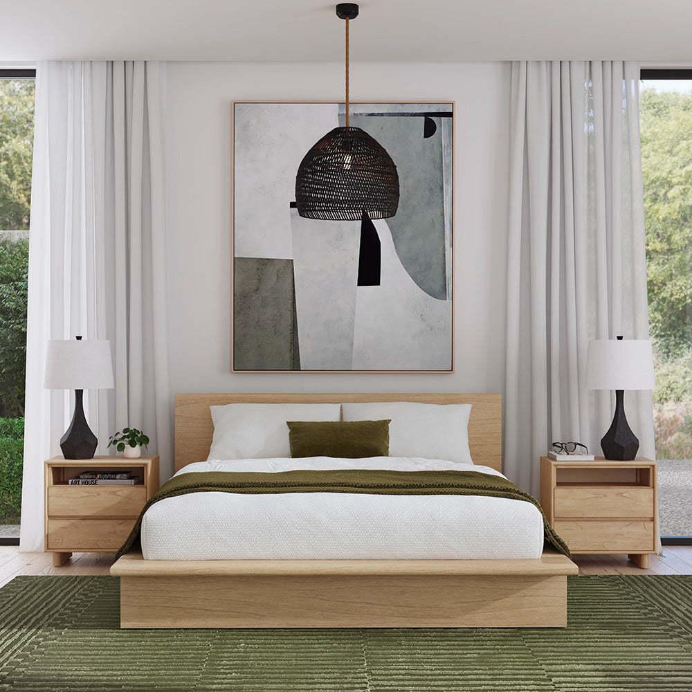 Butler Specialty Company - Halmstad 24 in. W Wood Panel 2 Drawer Nightstand w Soft-Closing Drawers, Light Brown - 5768488 View 7