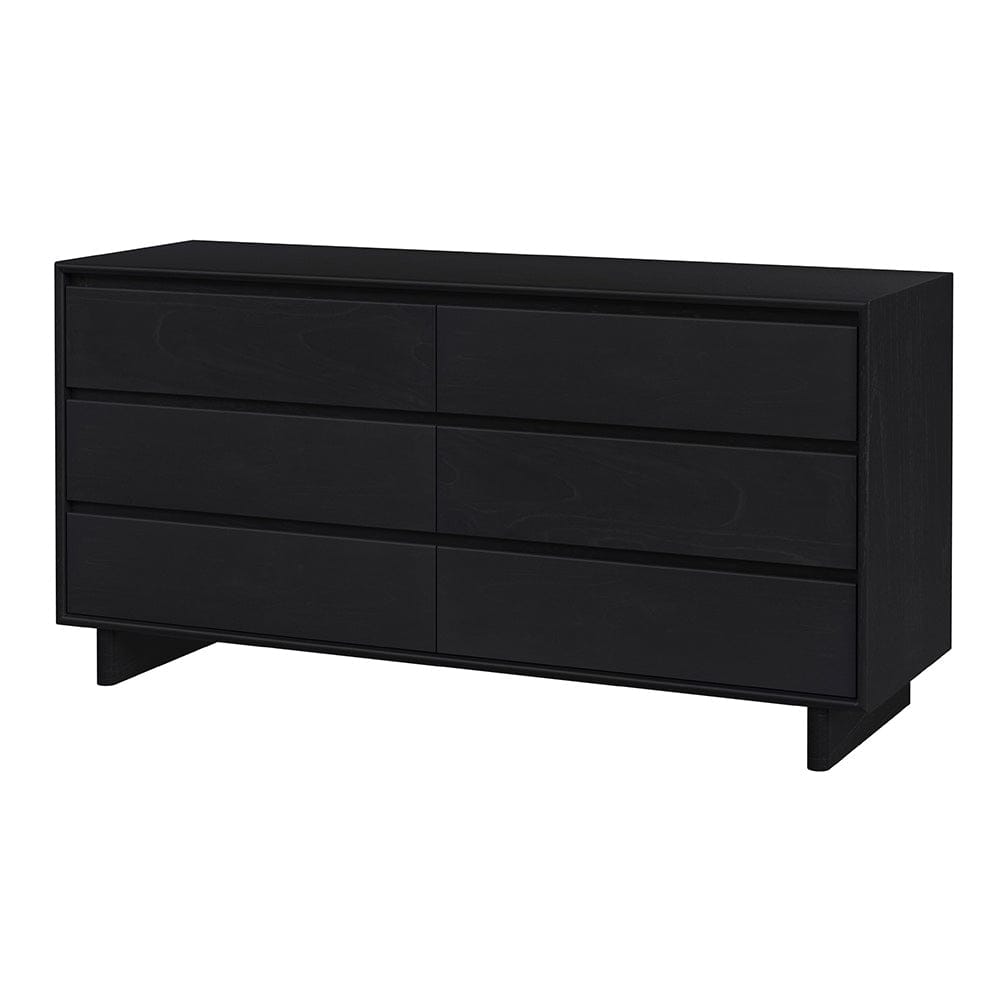 Butler Specialty Company - Halmstad 62 in. W Rectangular Wood Panel 6 Drawer Dresser w Soft Close Drawers, Black - 5766498 View 1