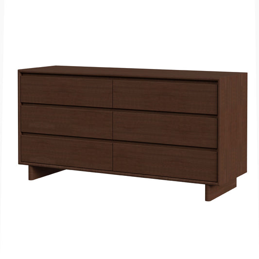 Butler Specialty Company - Halmstad 62 in. W Rectangular Wood Panel 6 Drawer Dresser w Soft Close Drawers, Brown - 5766497 view 1