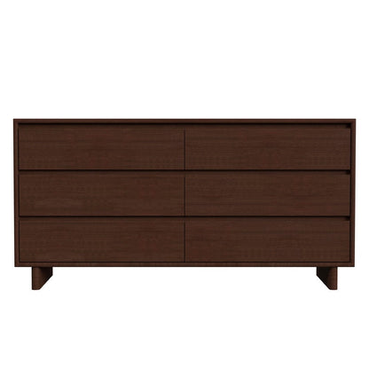 Butler Specialty Company - Halmstad 62 in. W Rectangular Wood Panel 6 Drawer Dresser w Soft Close Drawers, Brown - 5766497 view 2
