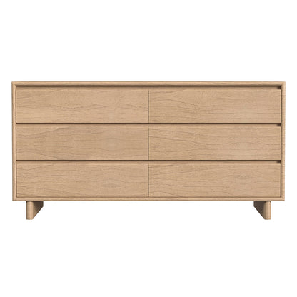 Butler Specialty Company - Halmstad 62 in. W Rectangular Wood Panel 6 Drawer Dresser w Soft Close Drawers, Light Brown - 5766488 View 2