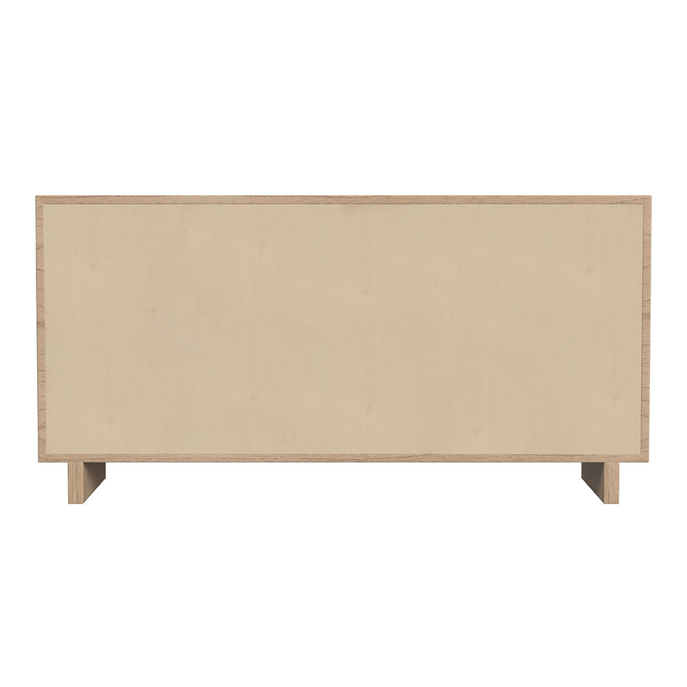 Butler Specialty Company - Halmstad 62 in. W Rectangular Wood Panel 6 Drawer Dresser w Soft Close Drawers, Light Brown - 5766488 View 4