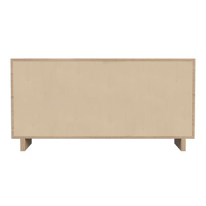 Butler Specialty Company - Halmstad 62 in. W Rectangular Wood Panel 6 Drawer Dresser w Soft Close Drawers, Light Brown - 5766488 View 4