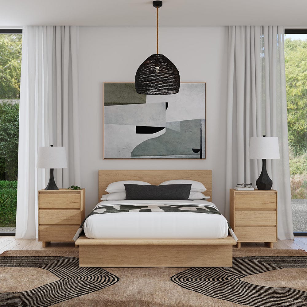 Butler Specialty Company - Halmstad Wood Platform Queen Bed, Light Brown - 5770488 View 6
