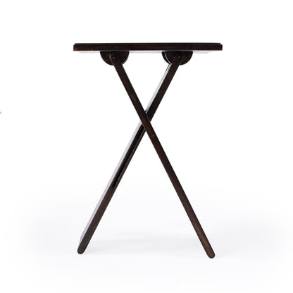 Butler Specialty Company - Hammond 11.75 in. W Square Wood Folding Side Table, Dark Brown - 2259403