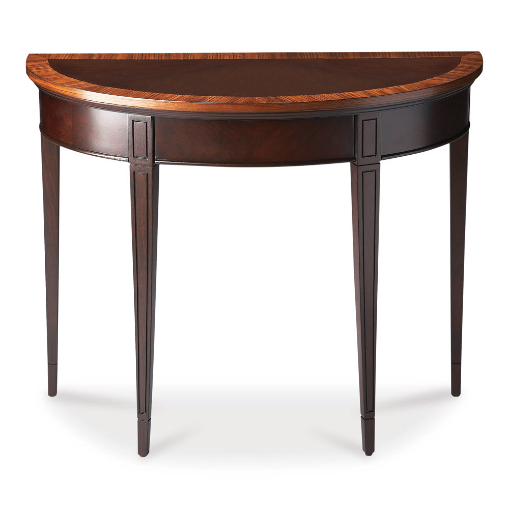 Butler Specialty Company - Hampton 36 in. W Demilune Wood Console Table, Dark Brown - 1533211