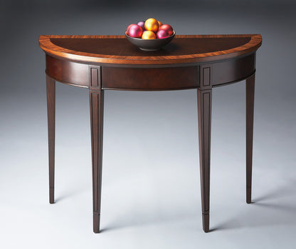 Butler Specialty Company - Hampton 36 in. W Demilune Wood Console Table, Dark Brown - 1533211