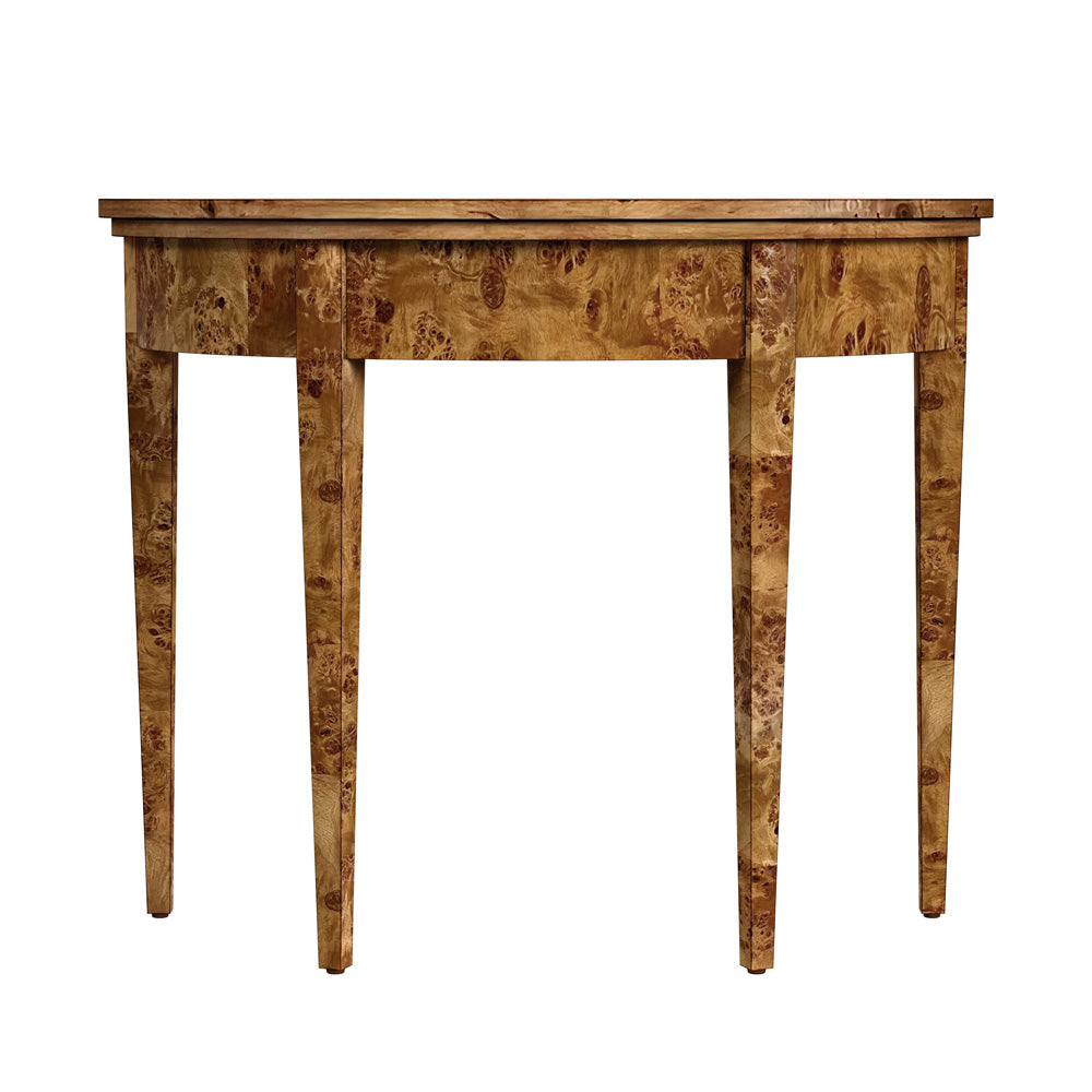Butler Specialty Company - Hampton 36 in. W Demilune Wood Console Table, Medium Brown - 1533442