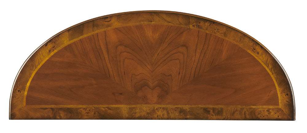 Butler Specialty Company - Hampton 36 in. W Demilune Wood Console Table, Medium Brown - 1533101