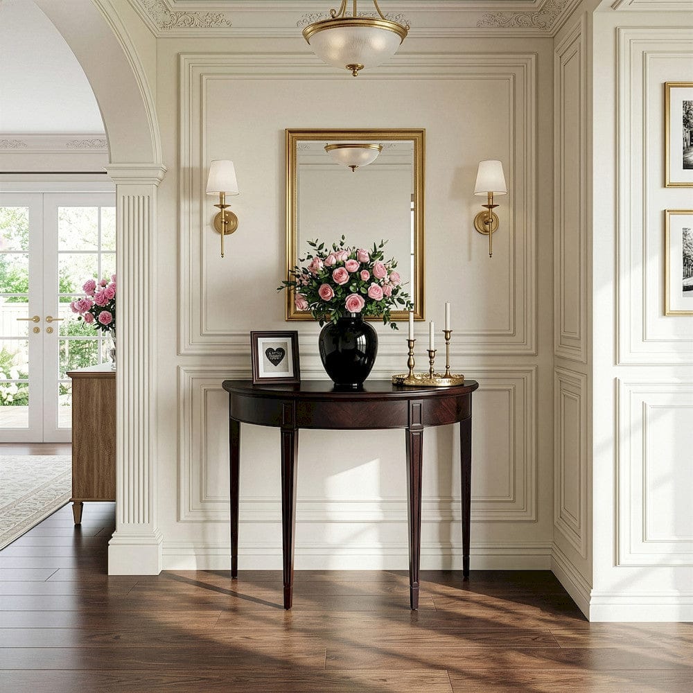 Butler Specialty Company - Hampton 36 in. W Demilune Wood Console Table, Dark Brown - 1533024 view 4