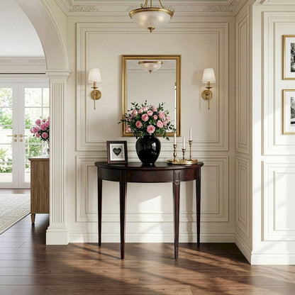 Butler Specialty Company - Hampton 36 in. W Demilune Wood Console Table, Dark Brown - 1533024 view 4