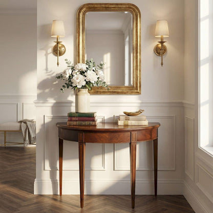 Butler Specialty Company - Hampton 36 in. W Demilune Wood Console Table, Medium Brown - 1533101 view 4