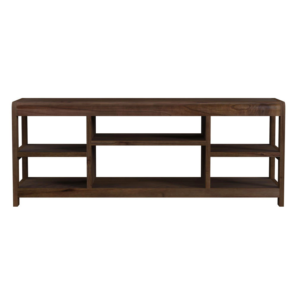Butler Specialty Company - Hanover 44 in. W Rectangular Wood TV Stand with Open Shelving, Dark Brown - 5682188_CLOSEOUT