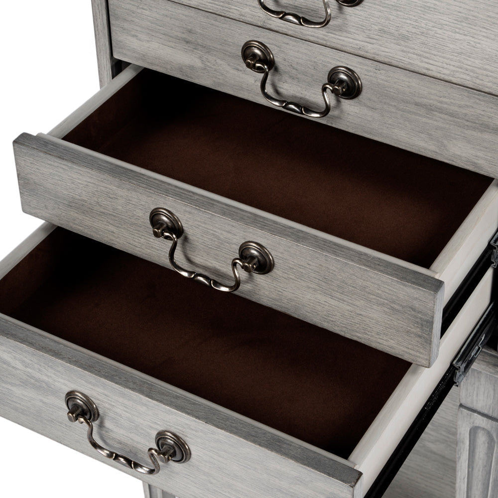 Butler Specialty Company - Hardwick 18 in. W Rectangular Wood 4 Drawer Chest, Gray - 1334418