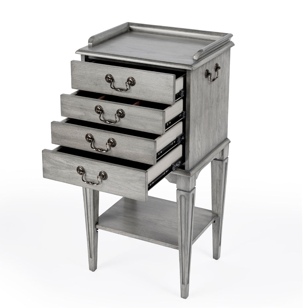 Butler Specialty Company - Hardwick 18 in. W Rectangular Wood 4 Drawer Chest, Gray - 1334418