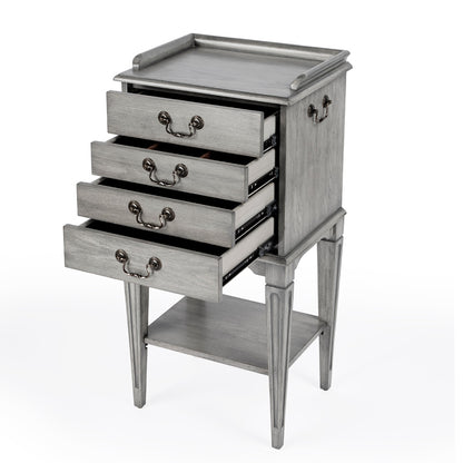 Butler Specialty Company - Hardwick 18 in. W Rectangular Wood 4 Drawer Chest, Gray - 1334418