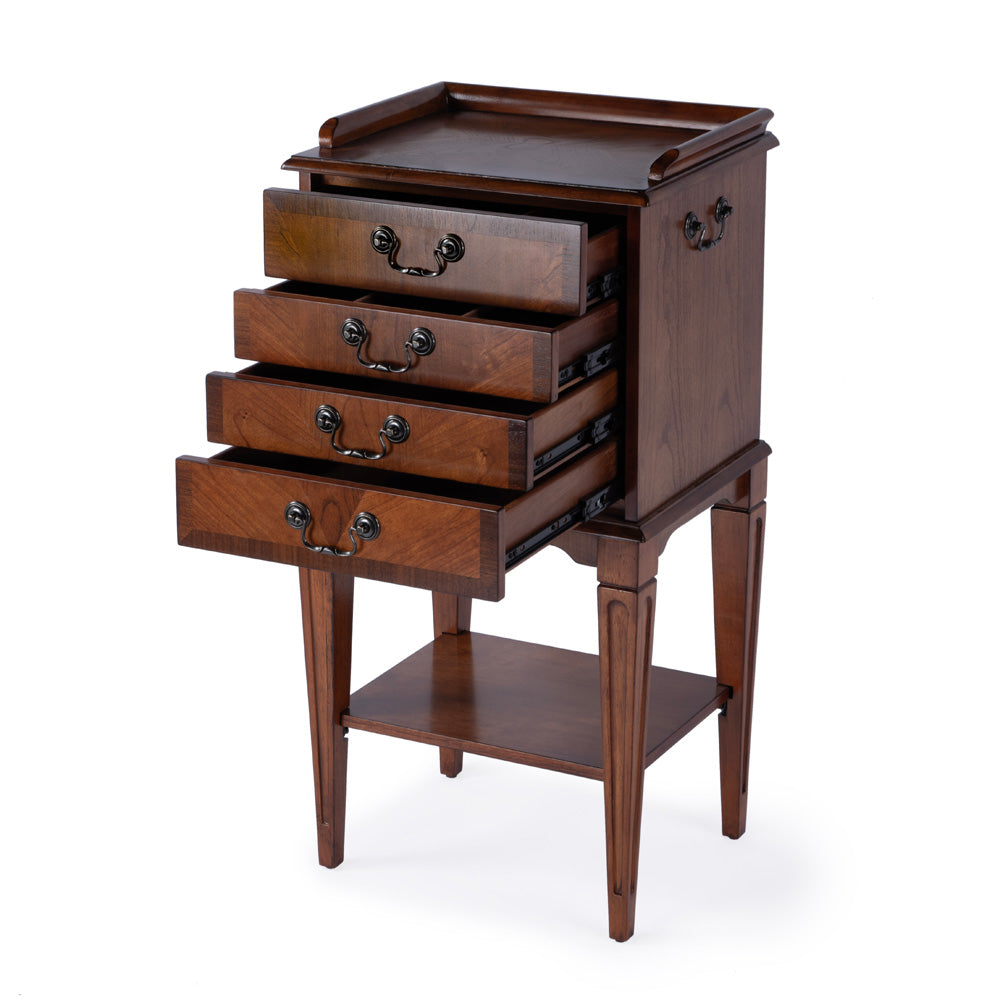 Butler Specialty Company - Hardwick 18 in. W Rectangular Wood 4 Drawer Chest, Medium Brown - 1334101