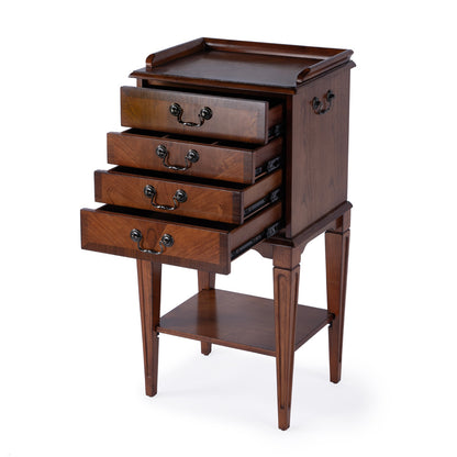 Butler Specialty Company - Hardwick 18 in. W Rectangular Wood 4 Drawer Chest, Medium Brown - 1334101