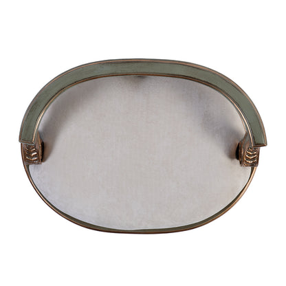 Butler Specialty Company - Hathaway 22.5 in. W Oval Upholstered and Wood Traditional Vanity Seat, Pastel Green - 1218482 View 4