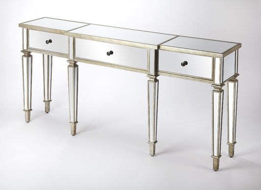 Butler Specialty Company - Hayworth Mirrored Console Table, Silver - 5337146