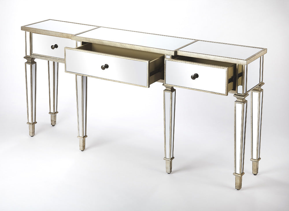 Butler Specialty Company - Hayworth Mirrored Console Table, Silver - 5337146